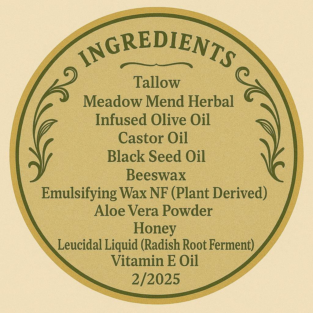 Meadow Mend Eczema Balm with Honey and Aloe