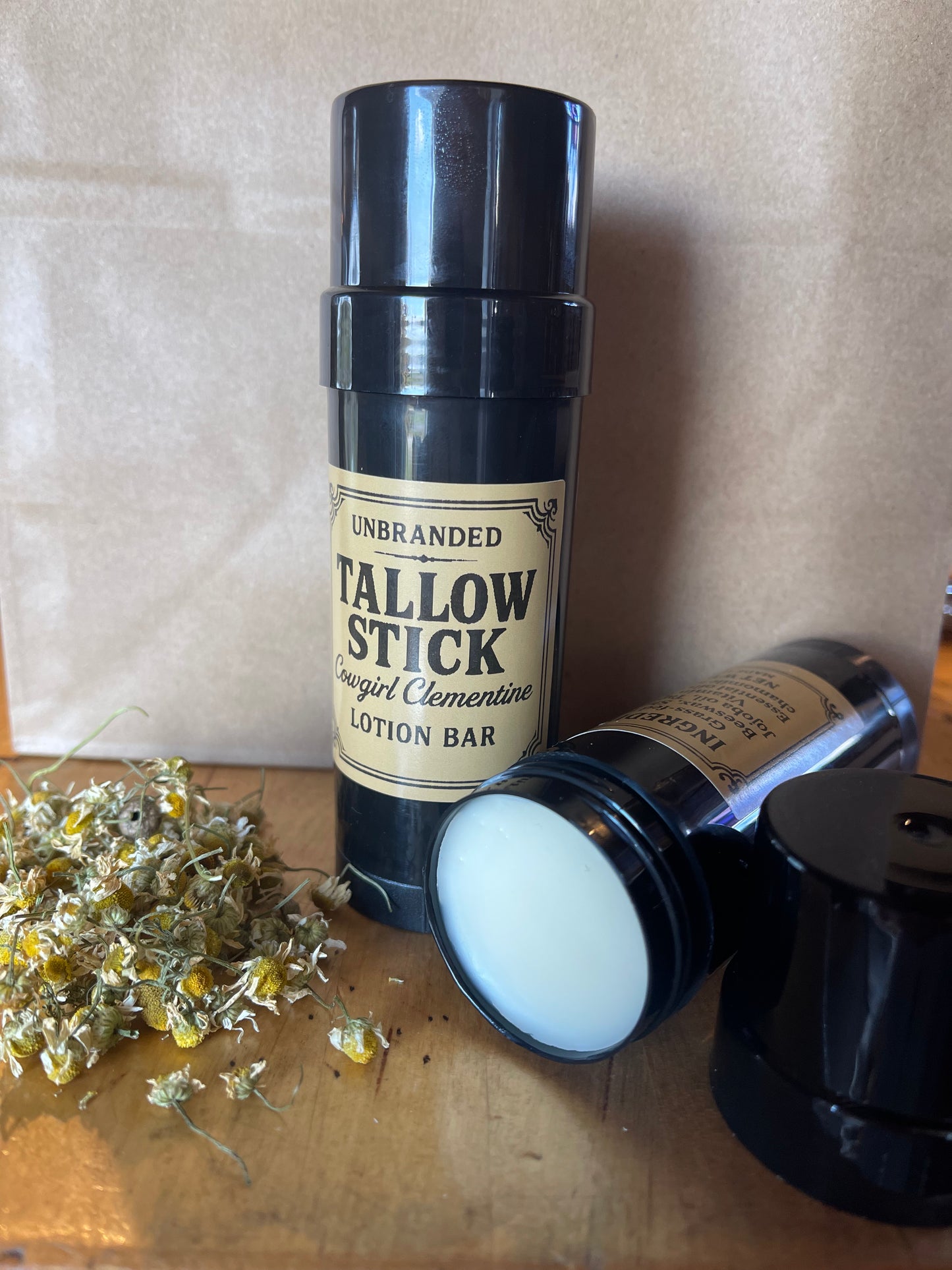 Tallow Stick Lotion Bar - Cowgirl Clementine