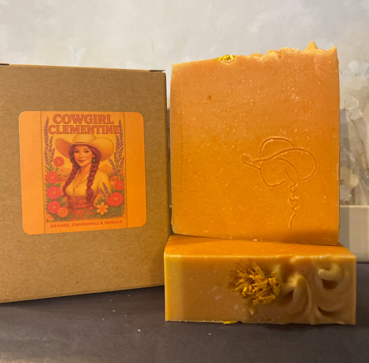 Cowgirl Clementine Soap (original label)