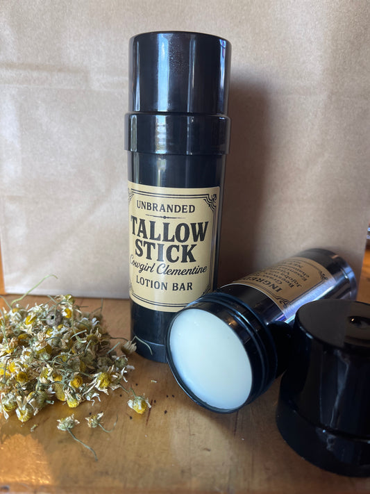 Tallow Stick Lotion Bar - Cowgirl Clementine